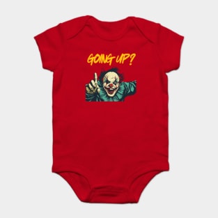 Scary Clown - Halloween Gift - Retro Typography Baby Bodysuit